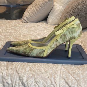 Monzo and Franco Snake Print Heel 8 1/2